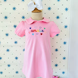 Pink Scalloped Dress
