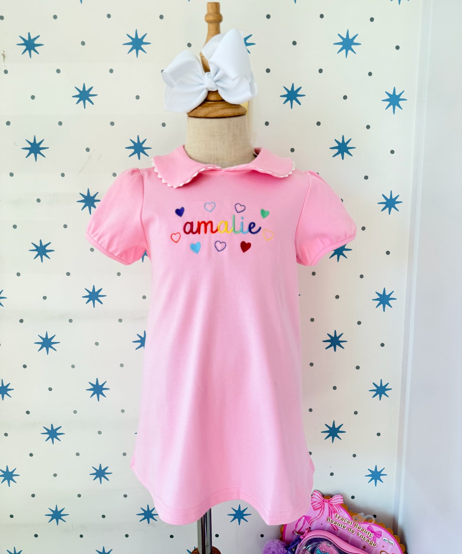 Pink Scalloped Dress