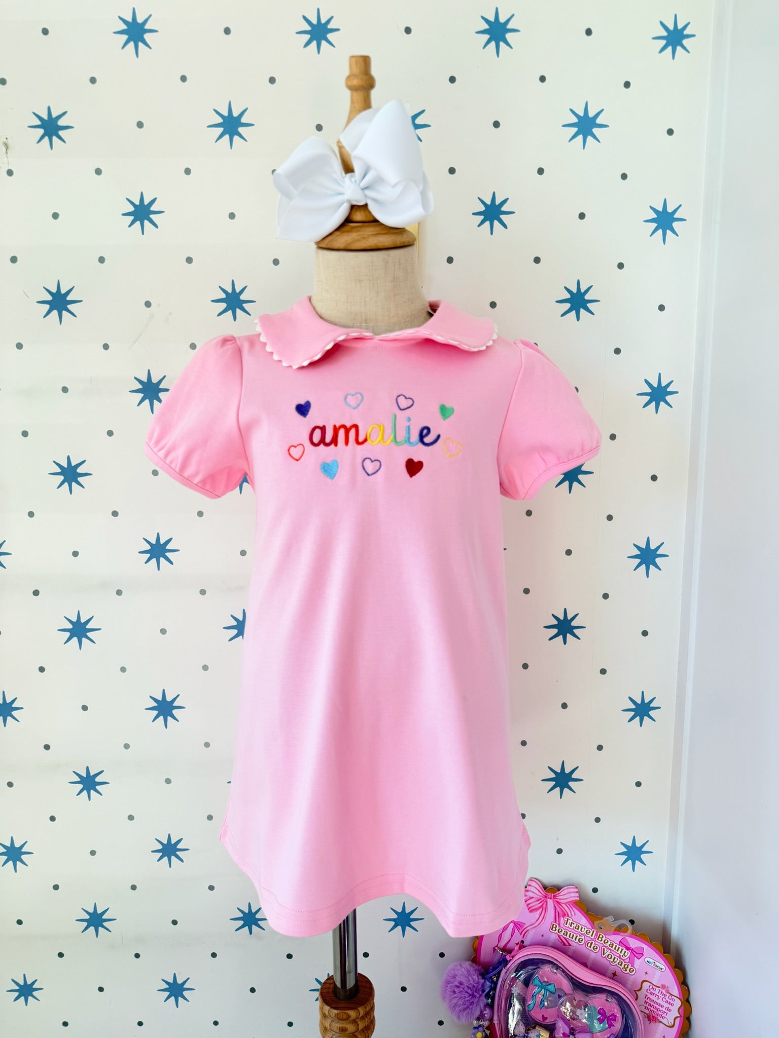 Pink Scalloped Dress