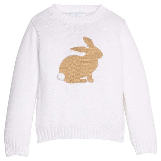 Little English Intarsia Sweater- Bunny