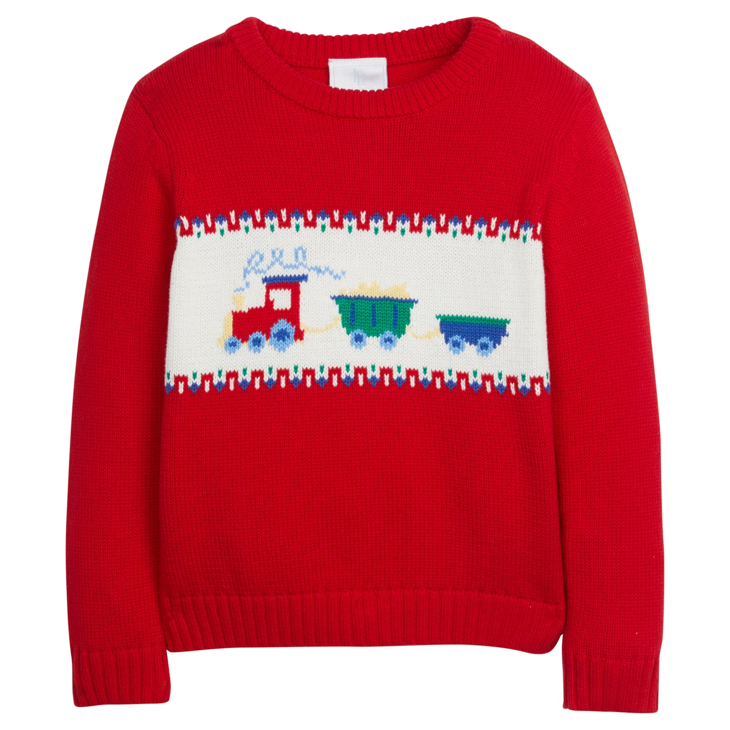 Intarsia Sweater- Train