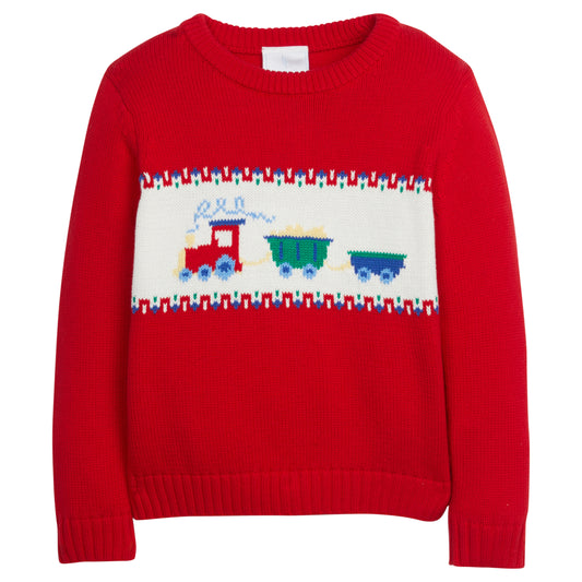 Intarsia Sweater- Train