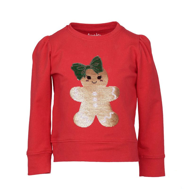Red Sequin Gingerbread Shirt