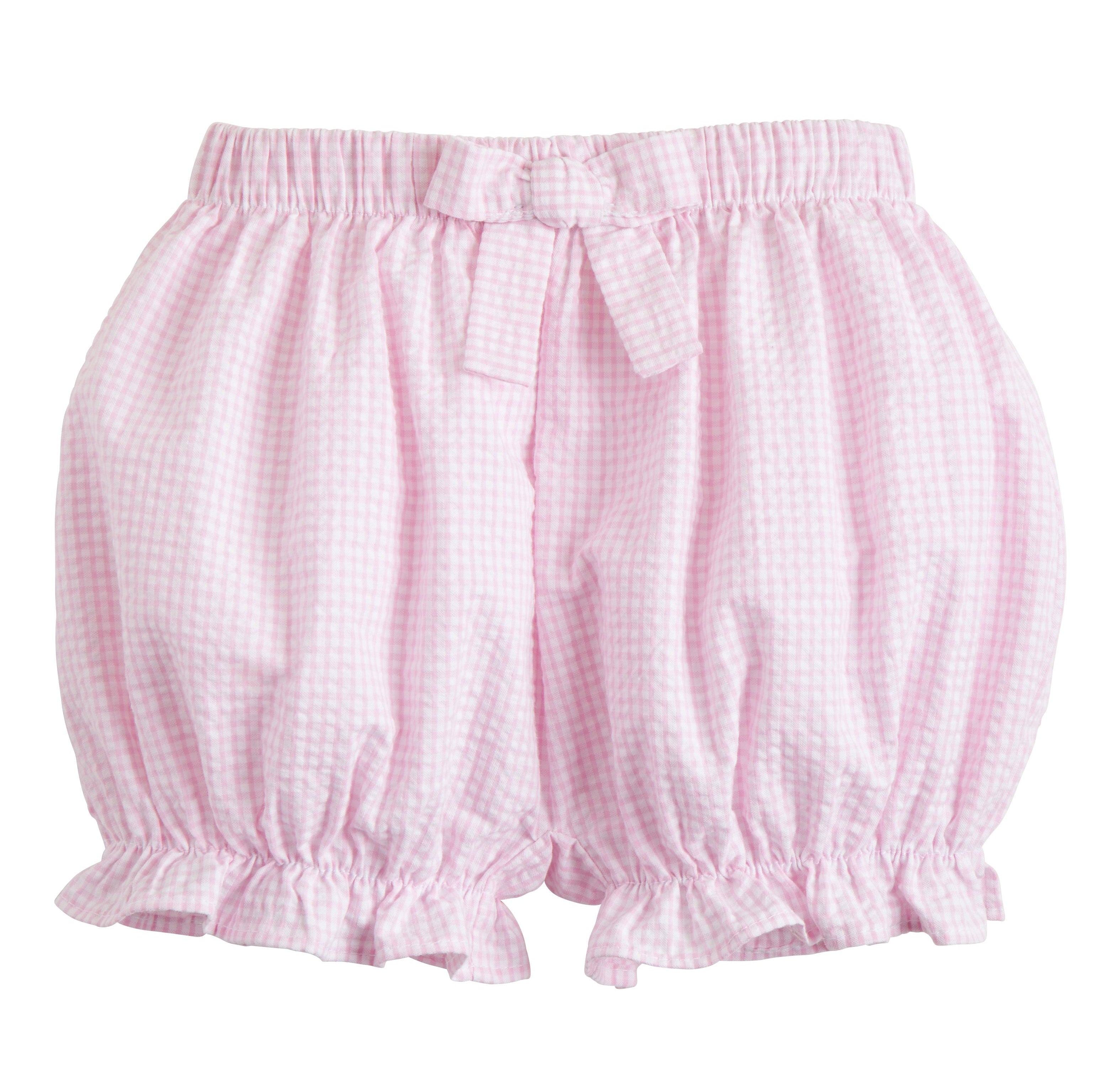 Little English Bow Bloomer - Light Pink Gingham
