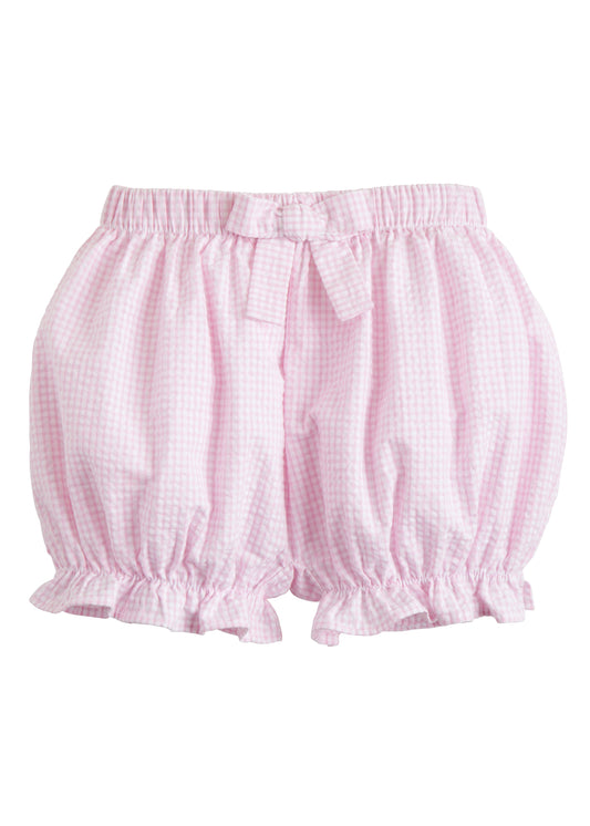 Little English Bow Bloomer - Light Pink Gingham