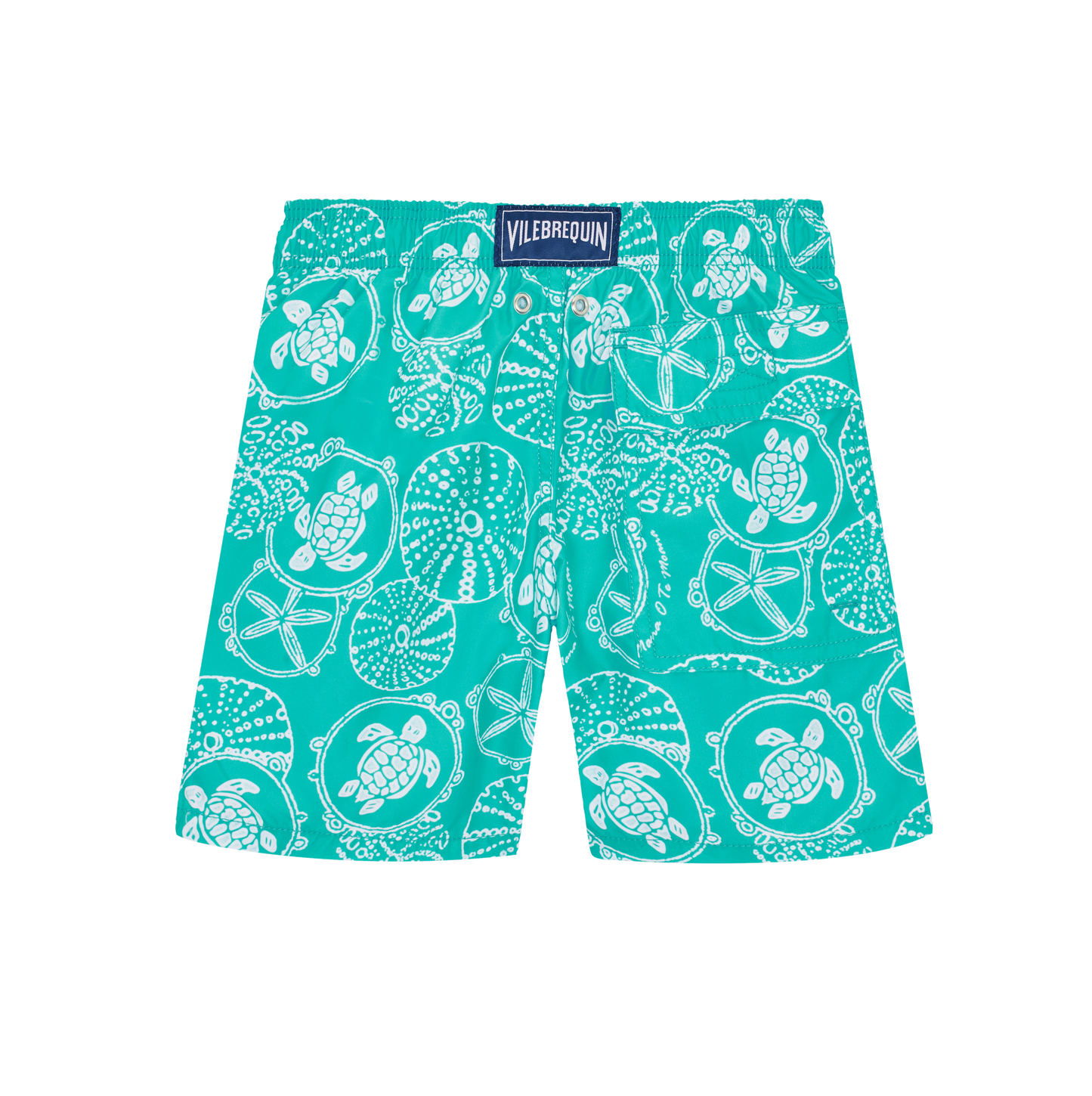 Vilebrequin Disco Green Turtles and Starfish Swim Trunks 