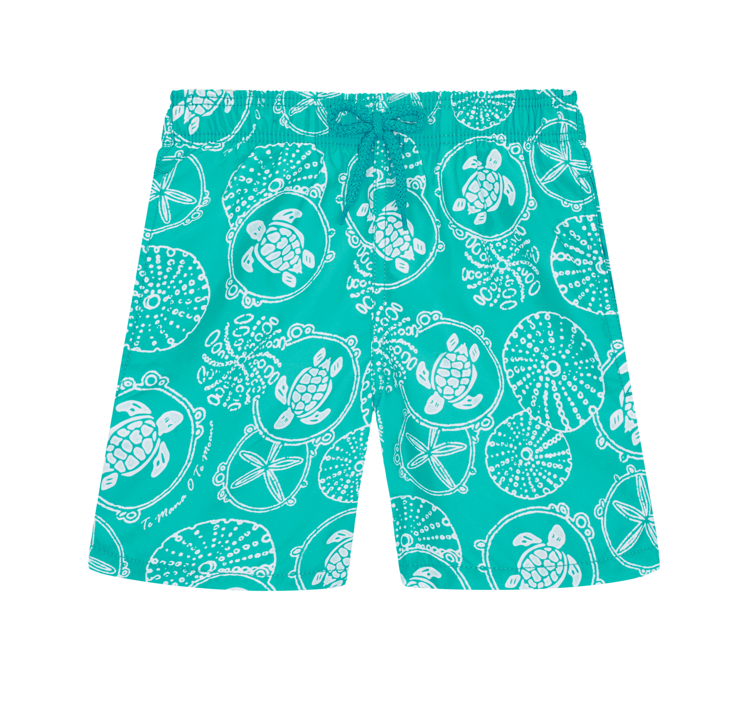 Vilebrequin Disco Green Turtles and Starfish Swim Trunks 