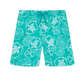 Vilebrequin Disco Green Turtles and Starfish Swim Trunks 