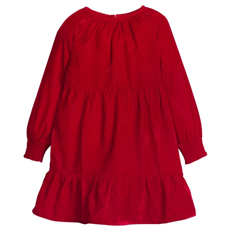 Little English Emerson Dress- Red Velvet