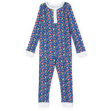 Lila and Hayes Jack Boys' Pajama Pant Set - Christmas Candy Blue