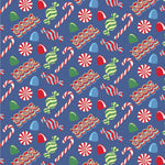 Lila and Hayes Jack Boys' Pajama Pant Set - Christmas Candy Blue