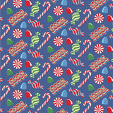 Lila and Hayes Jack Boys' Pajama Pant Set - Christmas Candy Blue