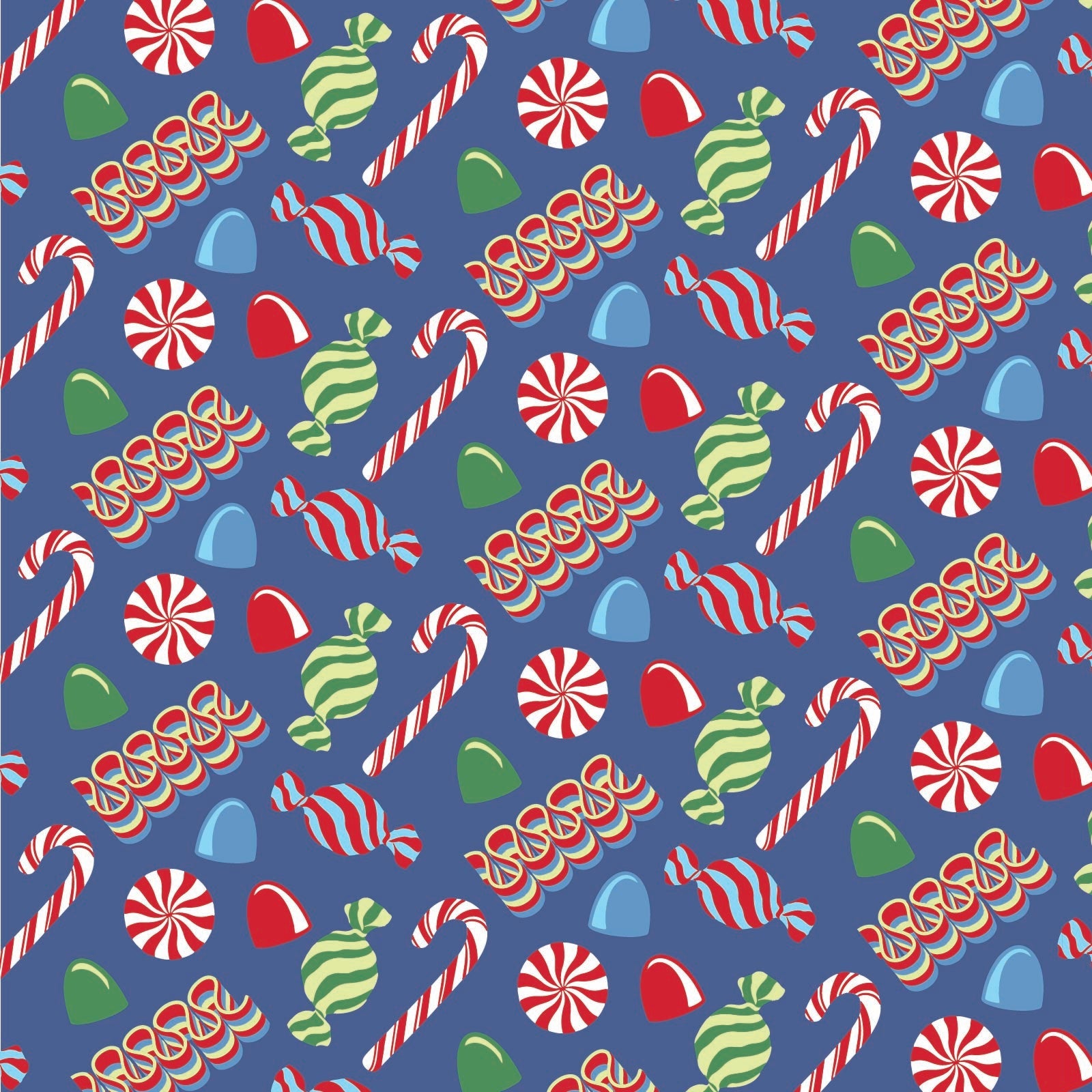 Lila and Hayes Jack Boys' Pajama Pant Set - Christmas Candy Blue