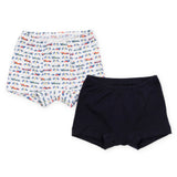 Lila and Hayes James Boys' Underwear Set - Grand Prix and Navy