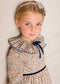 Marianne Floral Medium Bow Hairband in Toffee