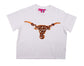 Texas Sequin Flower Tee- Women's