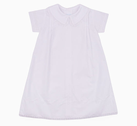 White Daygown With Embroidered Cross