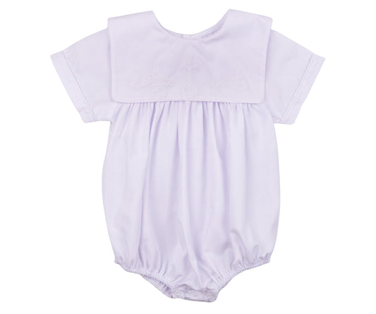 White Embroidered Cross Bubble