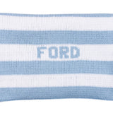 Stripe Blanket- Light Blue and White