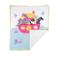 Noah's Ark Baby Blanket- White