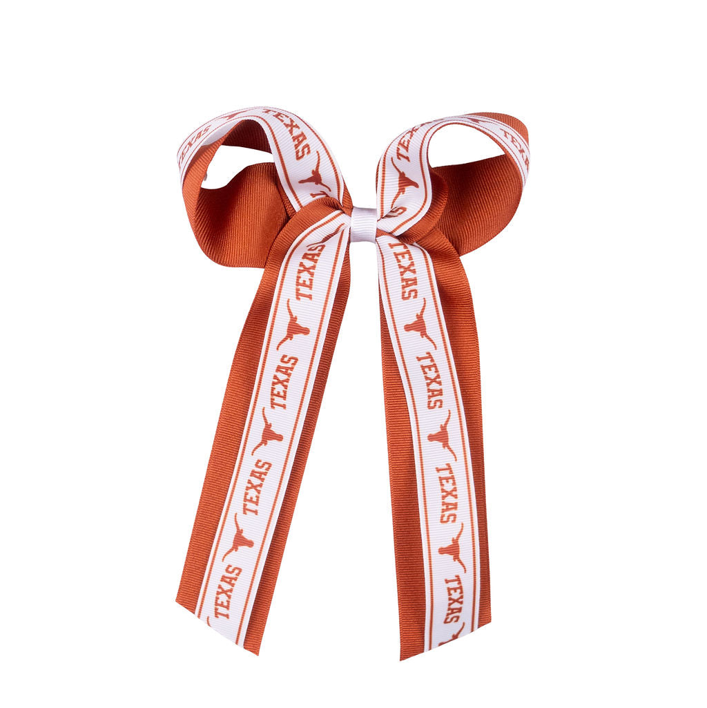 Large Grosgrain Overlay Streamer Bow- Texas Wee Ones