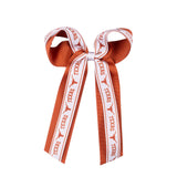 Large Grosgrain Overlay Streamer Bow- Texas Wee Ones