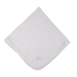 Receiving Blanket- Blue with Bow