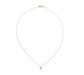 Tiny Cross Diamond Necklace- Yellow Gold