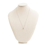 Tiny Cross Diamond Necklace- White Gold
