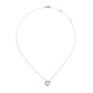 Heart Diamond Necklace- White Gold