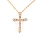 Diamond Cross Necklace- Yellow Gold