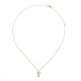 Diamond Cross Necklace- Yellow Gold