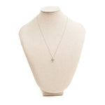 Diamond Cross Necklace- White Gold