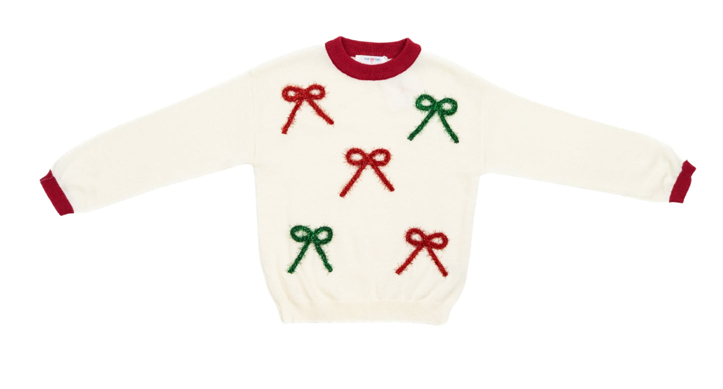 Red and Green Bows Sweater