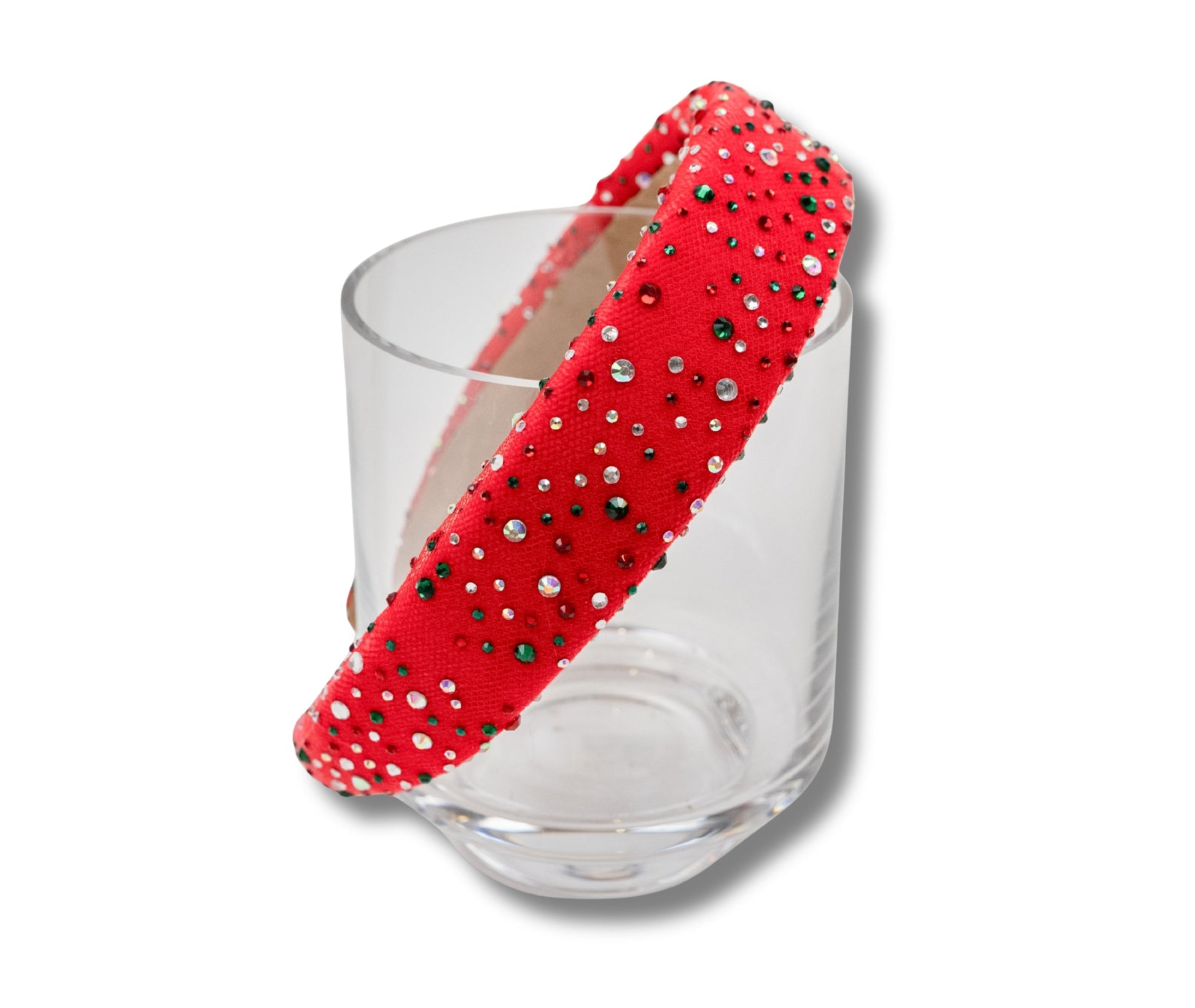 Red Tulle Jeweled Headband