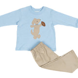 Dog and Football Tee and Pant Set