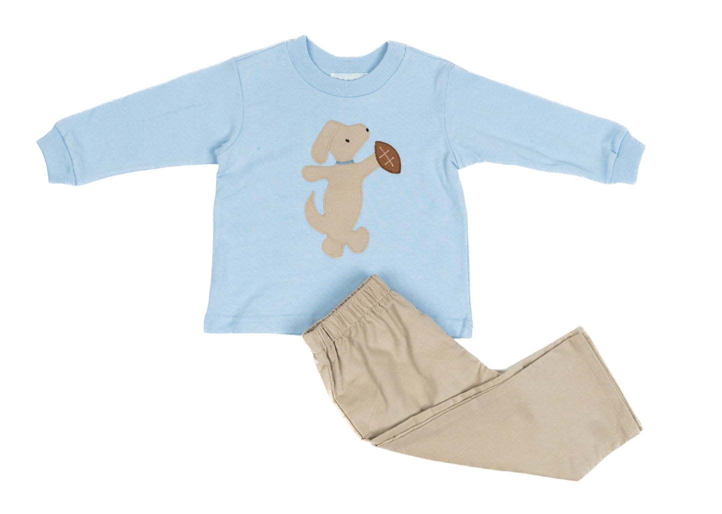 Dog and Football Tee and Pant Set