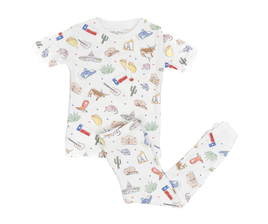 Texas Print Pajama Set
