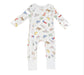 Texas Print Zipper Footie
