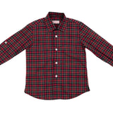 Red Tartan Nico Long Sleeve Boy Shirt