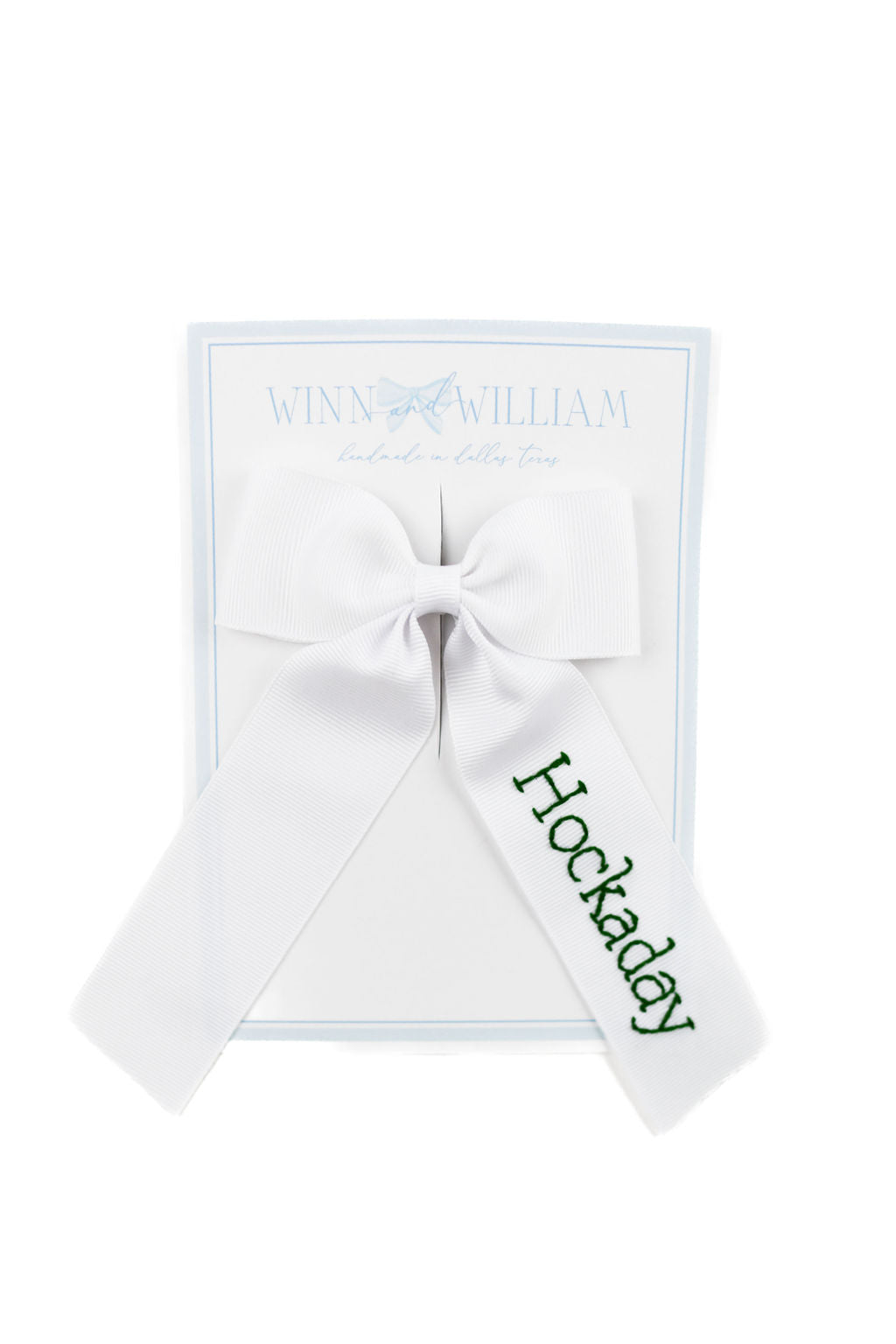 Winn and William Medium Hockaday Bow - White