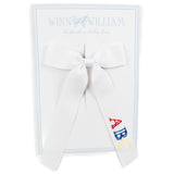 Winn and William Small ABC Bow - White