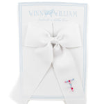 Winn and William Floral Initial Hair Bow