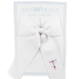 Winn and William Floral Initial Hair Bow