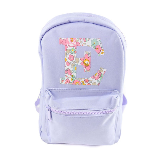 My Little Shop UK Betsy Light Pink Liberty of London Initial Small Backpack - Purple