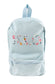 Betsy Gray Liberty of London Name Small Backpack - Light Blue