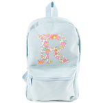 My Little Shop UK Betsy Light Pink Liberty of London Initial Small Backpack - Light Blue