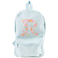 My Little Shop UK Betsy Light Pink Liberty of London Initial Small Backpack - Light Blue