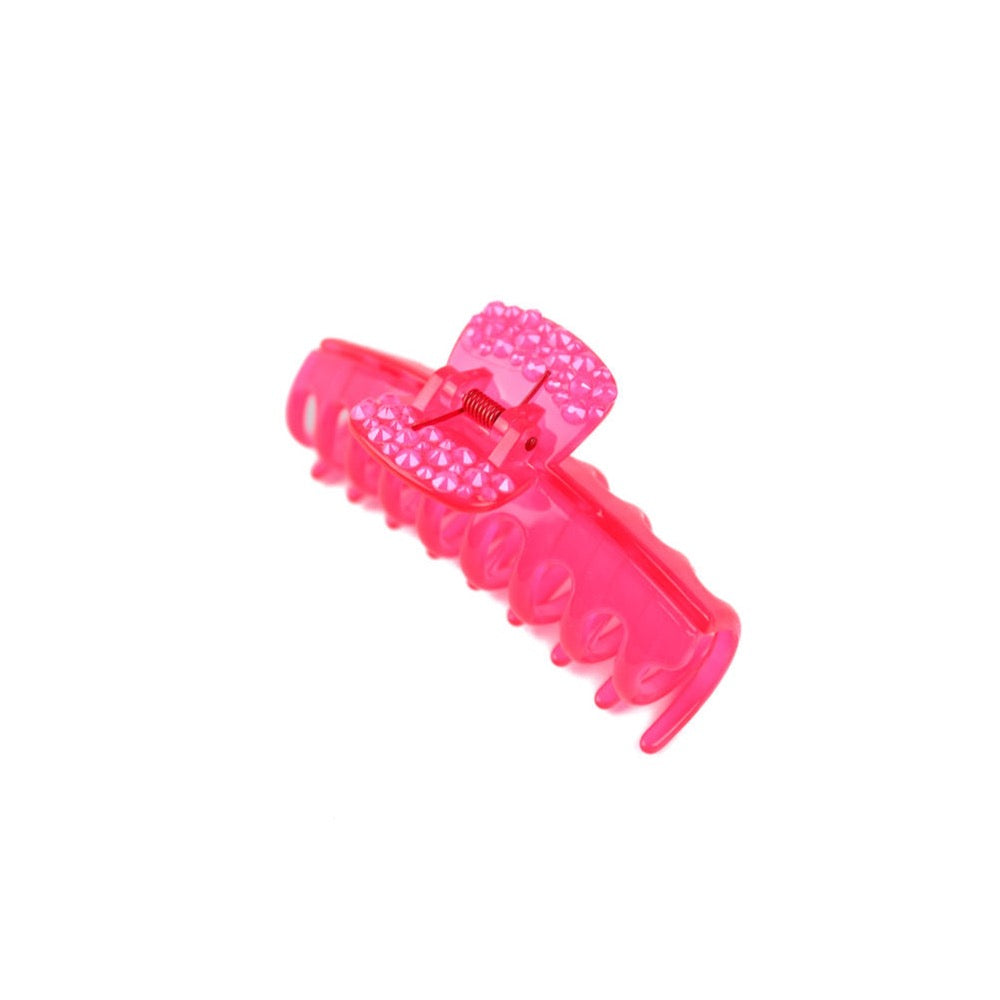 Bari Lynn Pink Large Claw Clip with Crystals