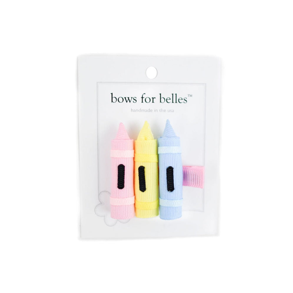 Bows for Belles Crayons Hair Clip